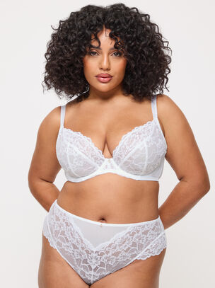 Sexy Lace Fuller Bust Non Padded Plunge Bra