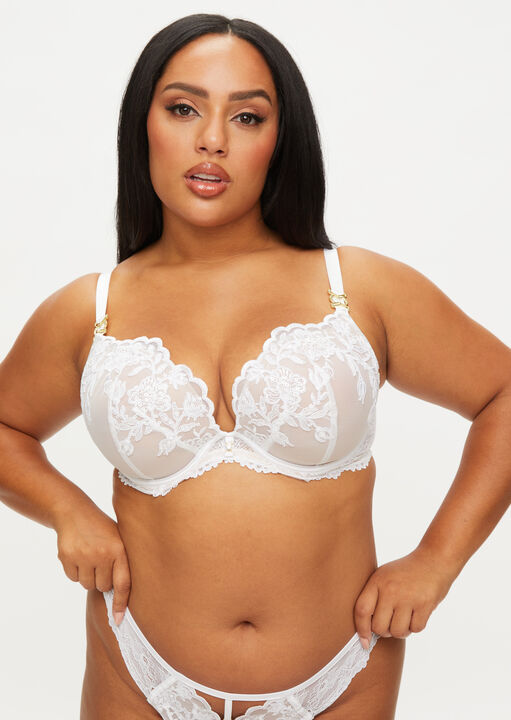 The Icon Fuller Bust Padded Plunge Bra image number 1.0