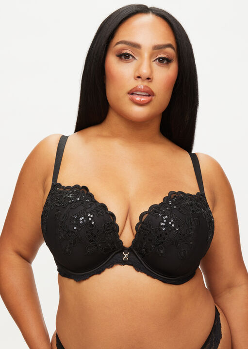 The Icon Fuller Bust Padded Plunge Bra image number 1.0