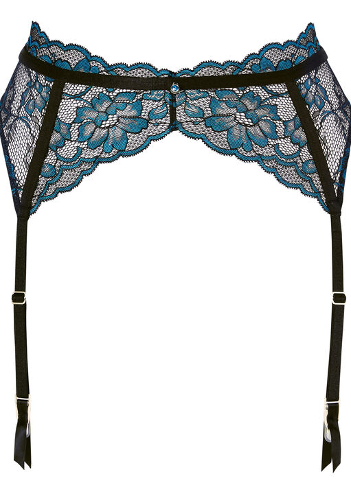 Sexy Lace Two Tone Suspender Belt image number 4.0
