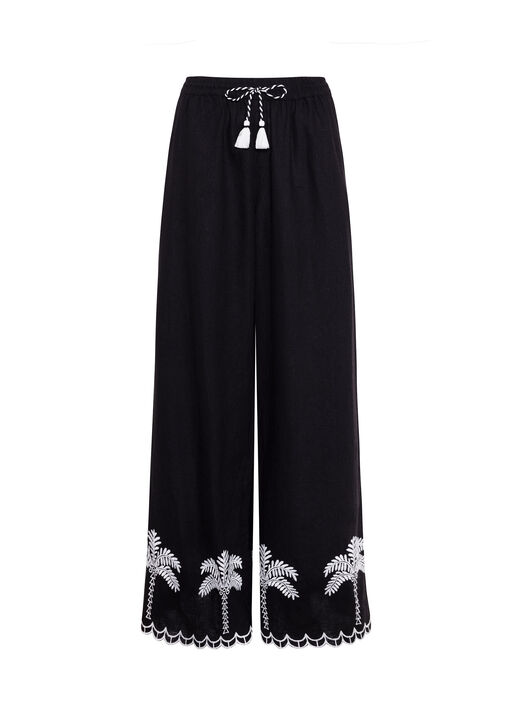 Chelsea Peers Palm Trouser Black image number 4.0