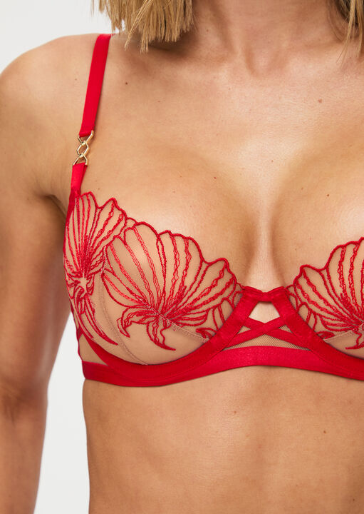 Incensing Non Padded Balcony Bra image number 4.0