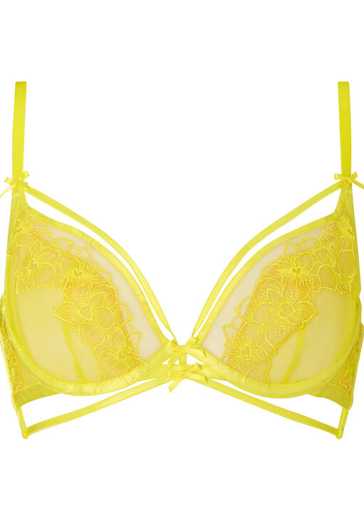 Floral Affair Non Padded Plunge Bra image number 4.0