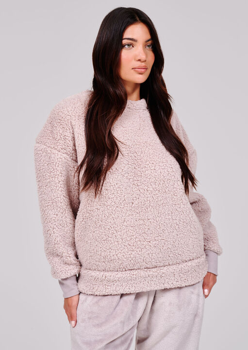 Borg Snood Jumper & Jogger Set image number 1.0