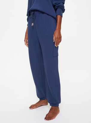 Sarina Scuba Sweat Jogger - Navy