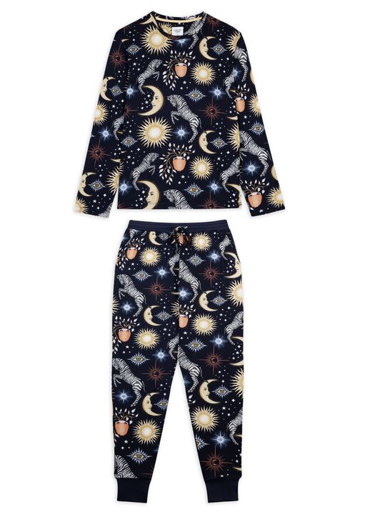 Celestial Zebra Jersey Long Sleeve Set image number 5.0