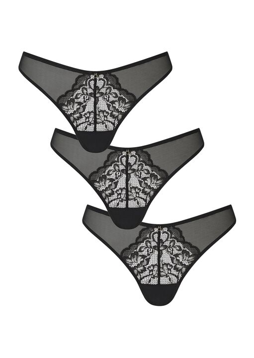 Sexy Lace Thong - Pack of 3 image number 4.0
