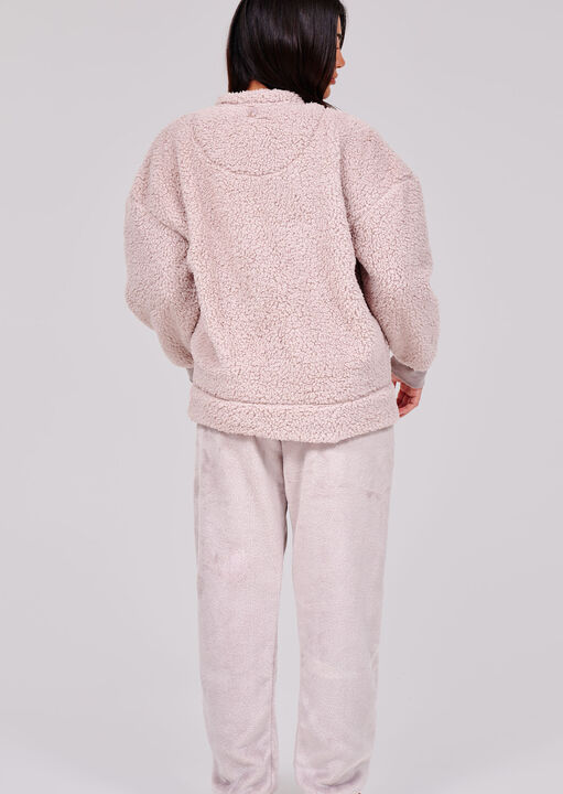 Borg Snood Jumper & Jogger Set image number 2.0
