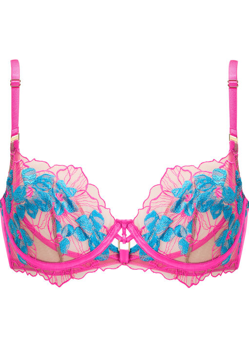 Ambitious Embroidered Non Padded Balcony Bra image number 6.0