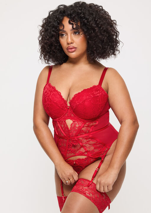 Sexy Lace Padded Basque image number 1.0