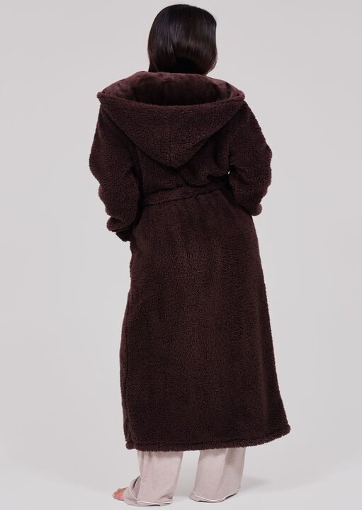 Loungeable Cosy Borg Hooded Robe image number 2.0