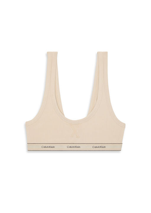 Heritage Cotton Unlined Bralette image number 0.0