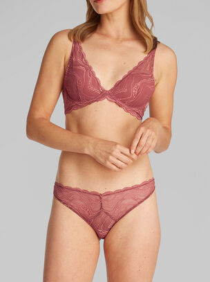 Instinct Light Lined Plunge Bra - Red