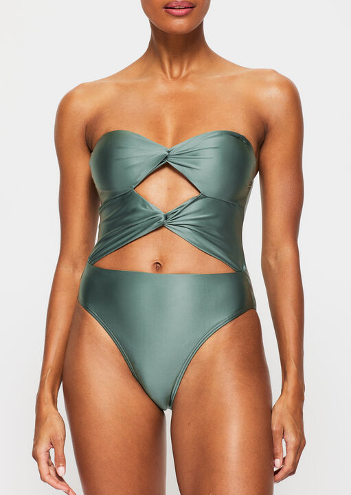 Swim Solid Collections Swimsuit  image number 5.0