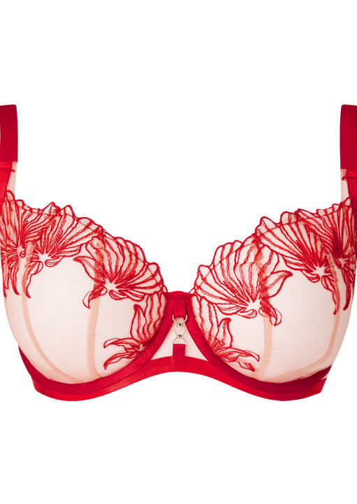 Incensing Non Padded Fuller Bust Balcony Bra image number 4.0