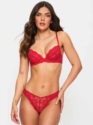 Sexy Lace Non Padded Plunge Bra