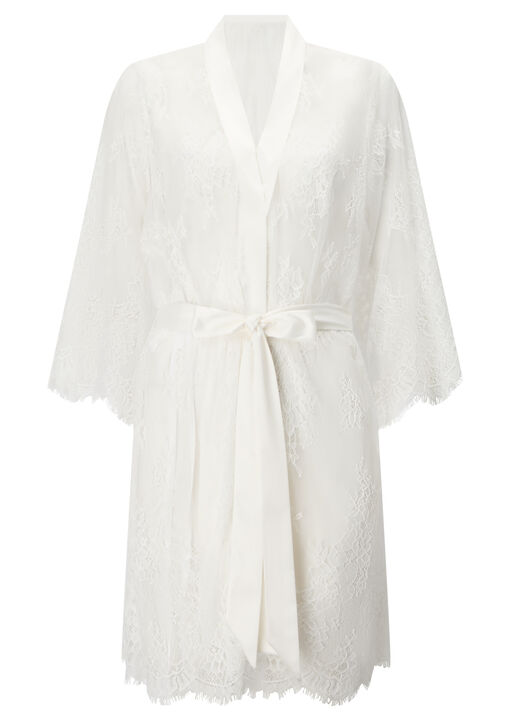 Availing All Over Lace Robe image number 5.0