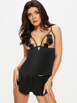 Delphine Satin Cami Top & Shorts Set