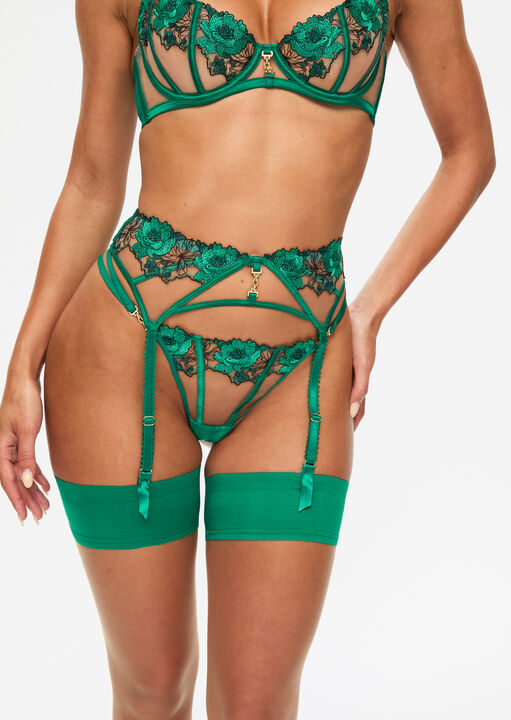 Caged Rose Suspender Belt image number 1.0