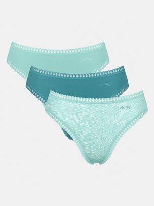 Go Crush 3 Pack High Leg - Light Blue