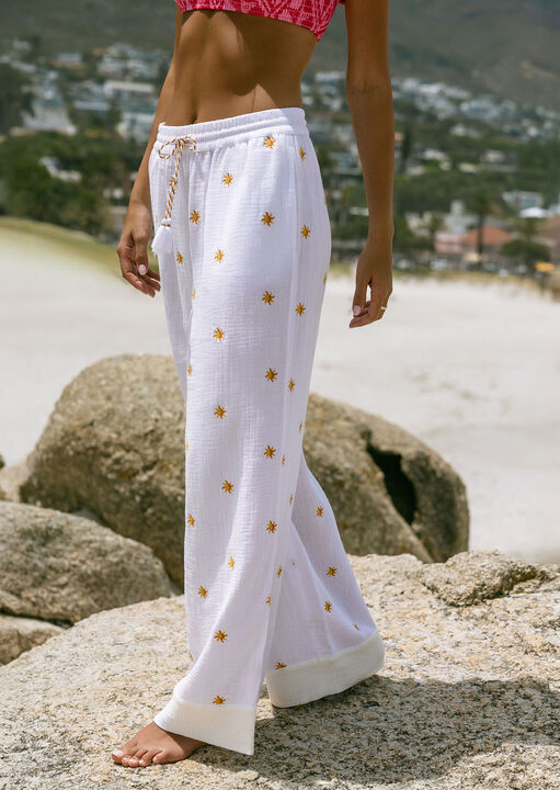 Sun Embroidery Trouser  image number 0.0