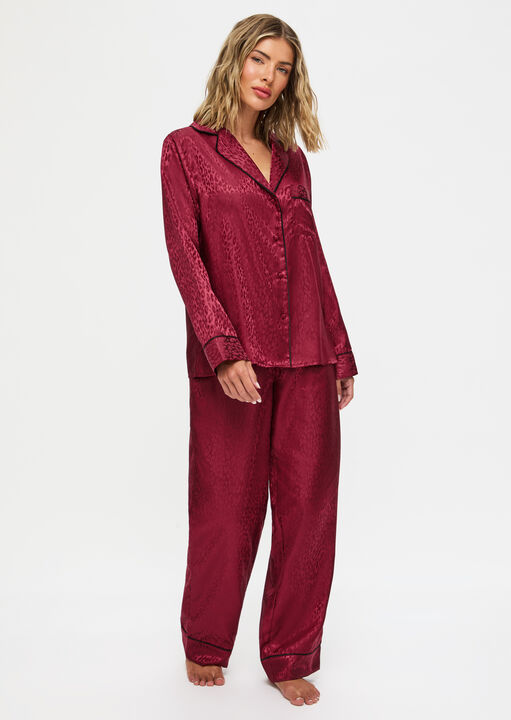 Signature Satin Long Pyjama Set image number 1.0