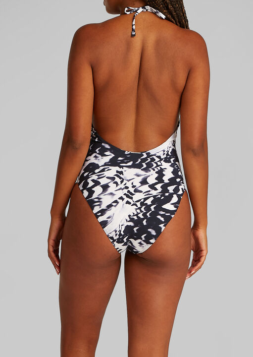 Essentials Plunge Neckline Swimsuit image number 2.0