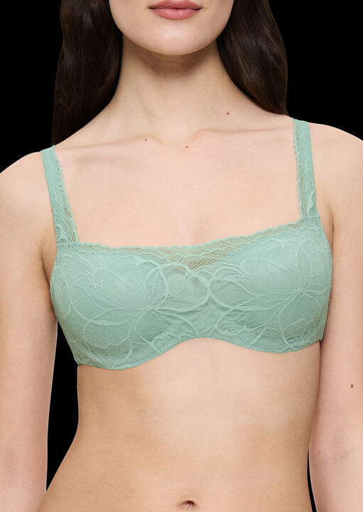 Body Make Up Illusion Lace Balconette Bra image number 1.0