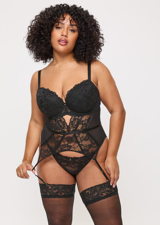 Sexy Lace Padded Basque image number 1.0