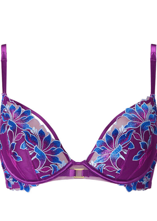 Nocturnal Bloom Padded Plunge Bra image number 5.0