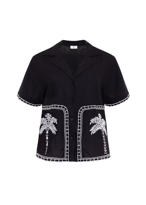 Chelsea Peers Palm Shirt Black image number 4.0