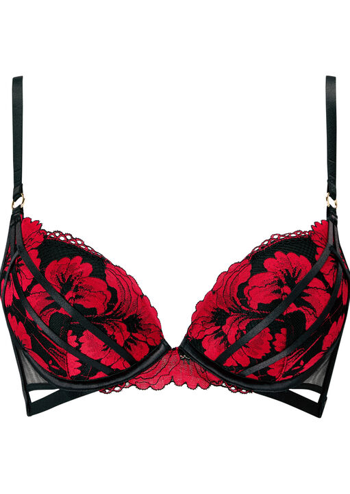 Midnight Lust Lace Padded Plunge Bra image number 8.0