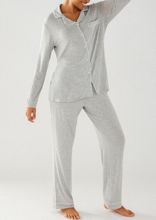 Modal Revere Long Sleeve Set image number 4.0