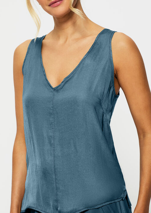 Raye Satin Jersey Vest image number 1.0