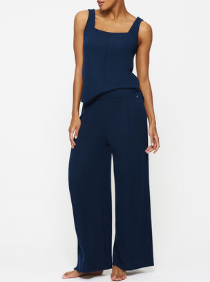 Marie Wide Leg Trouser - Navy