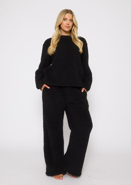 Borg Jumper & Wide Leg Set image number 0.0