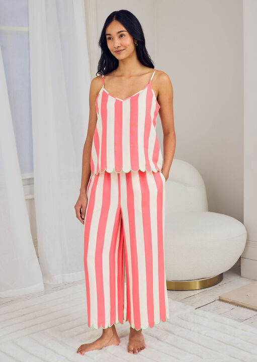 Botanical Stripe Short Sleeve Set image number 0.0