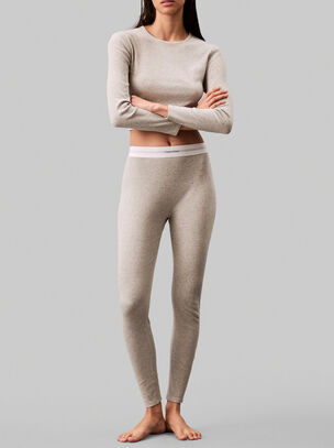 Modern Ribbed Leggings - Grey