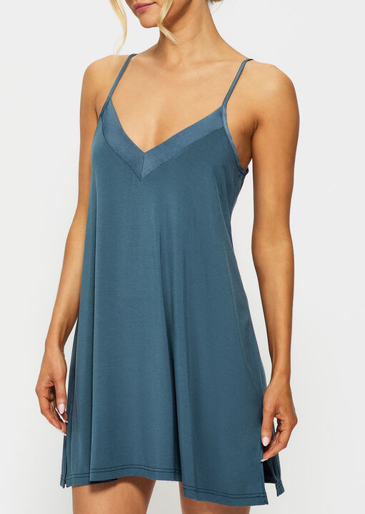 Raye Satin Jersey Chemise  image number 1.0
