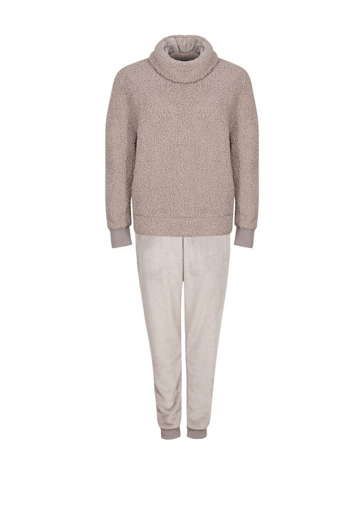 Borg Snood Jumper & Jogger Set image number 4.0
