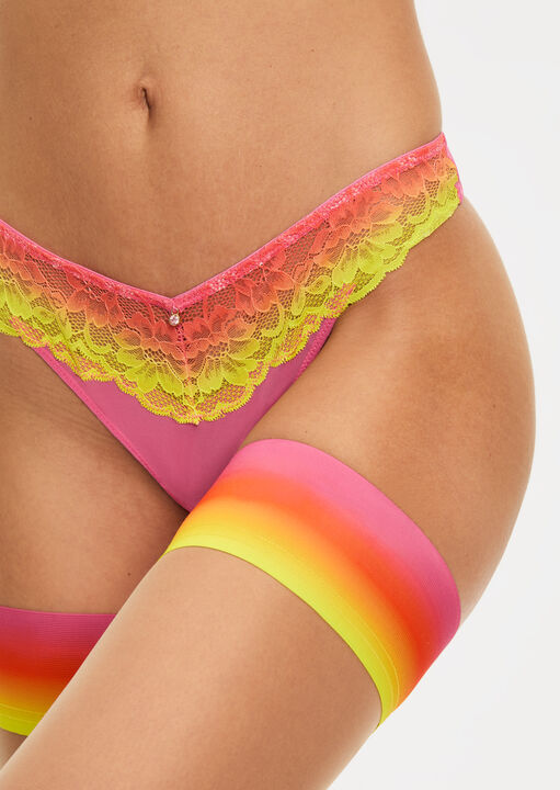 Sexy Lace Ombre Thong image number 3.0