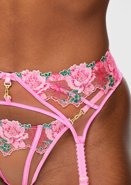 Caged Rose Suspender Belt image number 3.0