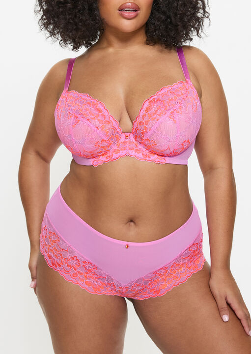 Sexy Lace Non Padded Plunge Bra image number 1.0