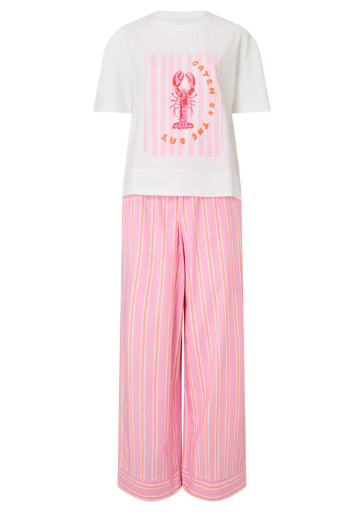 Lobster Stripe Trouser and T-Shirt Set image number 5.0