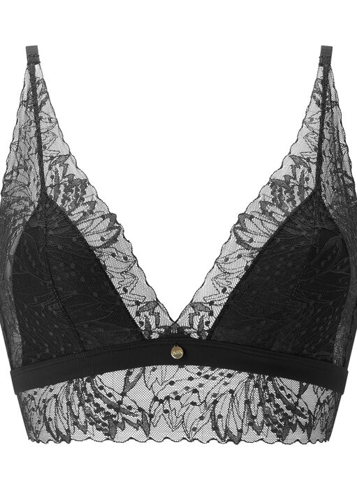 Louisa Ribbed Longline Triangle Bra image number 7.0