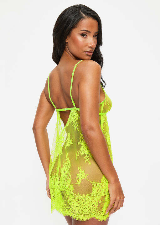 Availing All Over Lace Chemise Lingerie image number 2.0