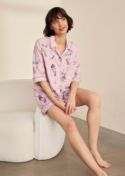 Chelsea Peers Hot Air Balloon Cotton Pyjama Set image number 3.0