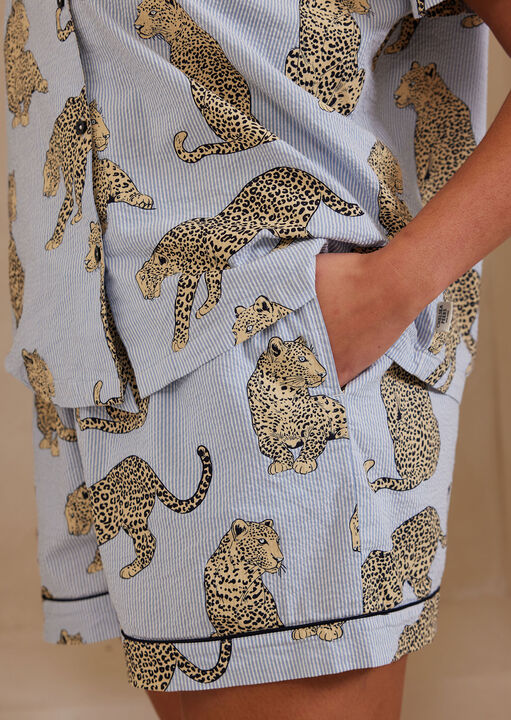 Leopard Seersucker Set image number 4.0