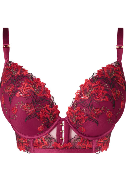 Divine Desires Padded Plunge Bra image number 9.0