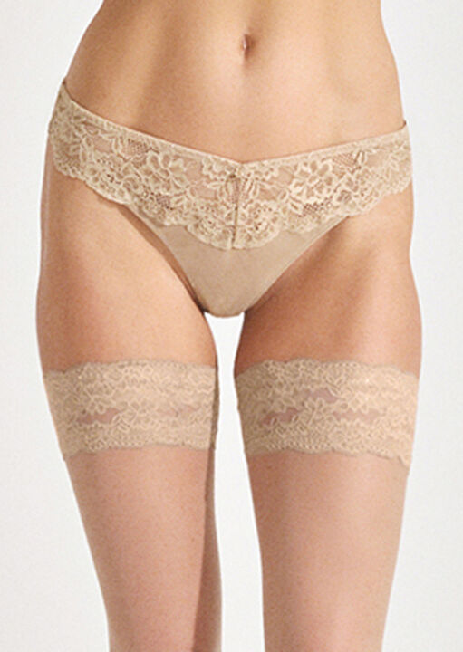 Lace Top Hold Ups image number 1.0